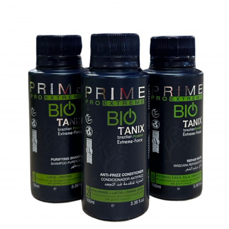 Kit lissage au tanin Bio Tanix Prime 3 x 100 ml (3 bouteilles recto, vue alternative)