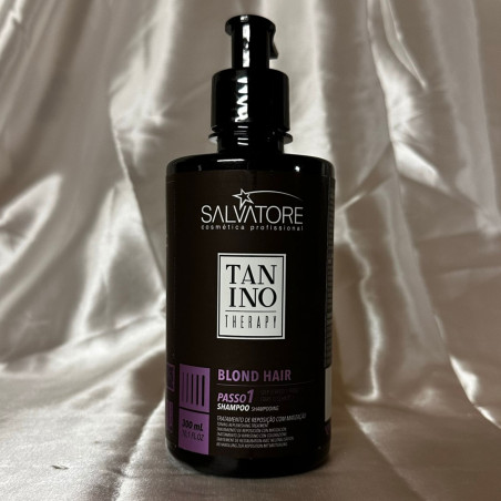Shampooing Blond Treatment Tanino Therapy Salvatore 300 ml étape 1 (fond argent)