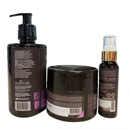 Kit Premium Blond Treatment Tanino Therapy Salvatore shampooing + masque + huiles essentielles E (verso 3, EAN)