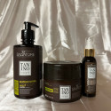 Kit Restructuring Tanino Therapy Salvatore shampooing + masque + huiles essentielles E (fond argent)