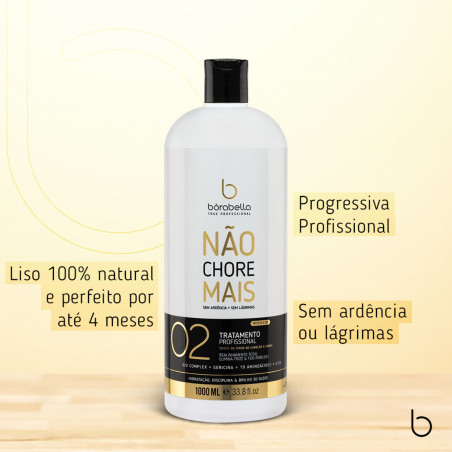 Lissage brésilien protéine 02 Não Chore Mais Bórabella 1 L (communication)