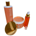 Kit premium shampooing + masque + sérum Amla & Ricin Mahal Liss (ouverts)