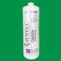 Crème oxygénée 20 Oxigen Antiyellow Developer Tecno Performer Raywell 1 L (recto, fond vert fougère)