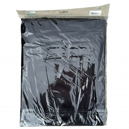 Kimono noir polyester Eurostil (emballage verso, EAN)